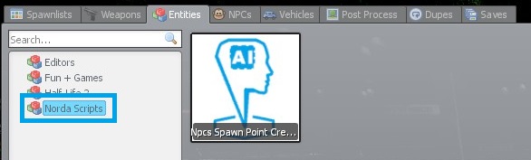 Gmod spawnmenu NPCs spawn point