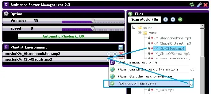 Set introductory music