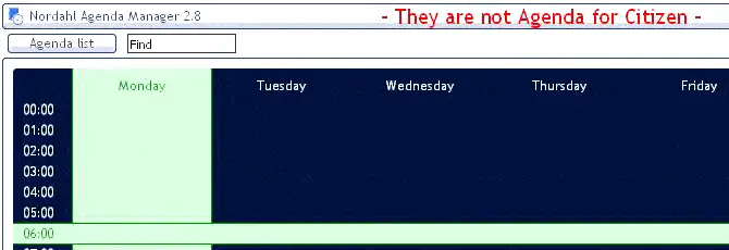 create an Agenda for a job on Gmod