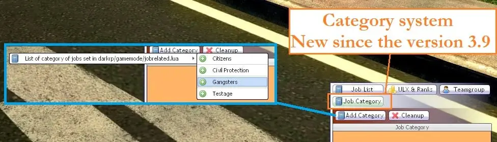 add job groups by category name