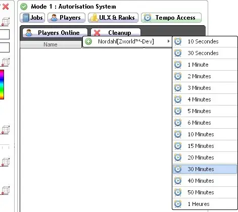 Give autorisation player online