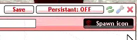 Persistence button entity spawn point