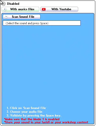 How add audio file