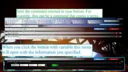 When you added a command in a button click on the send the command