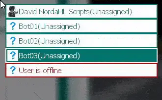 report an offline user