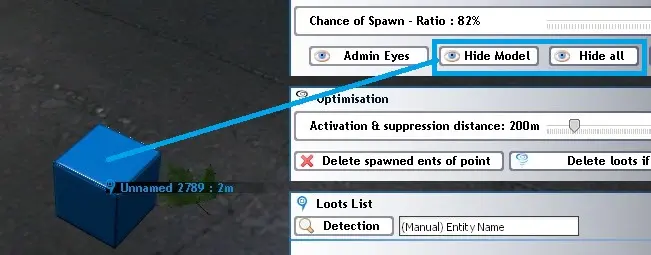 Hide Loot Spawn Point