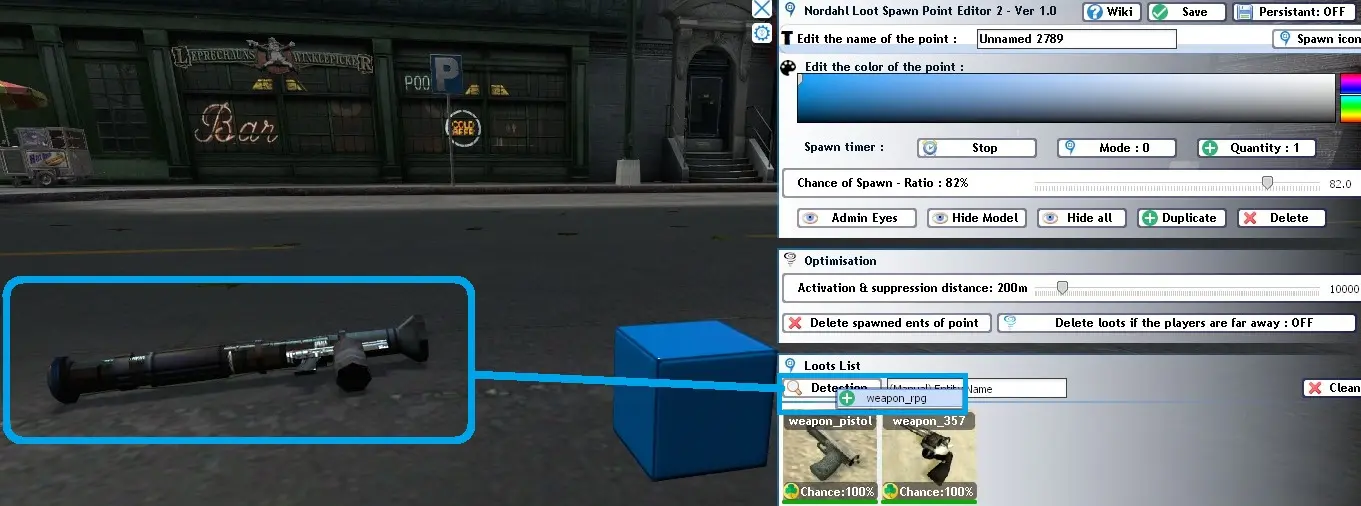 Add item in Loot Spawn