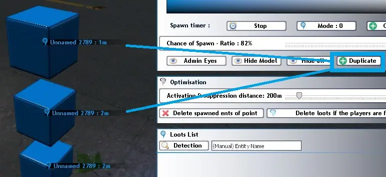 Duplication Loot Spawn Point