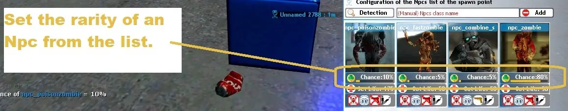 Set rarity npc spawn