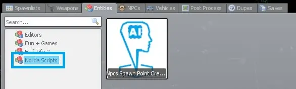 Gmod spawnmenu NPCs spawn point