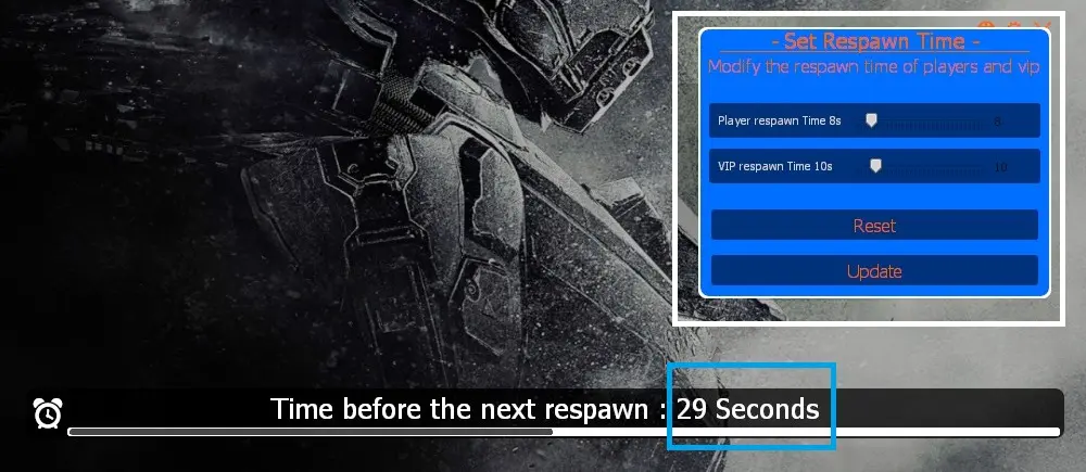 Set Respawn time after death