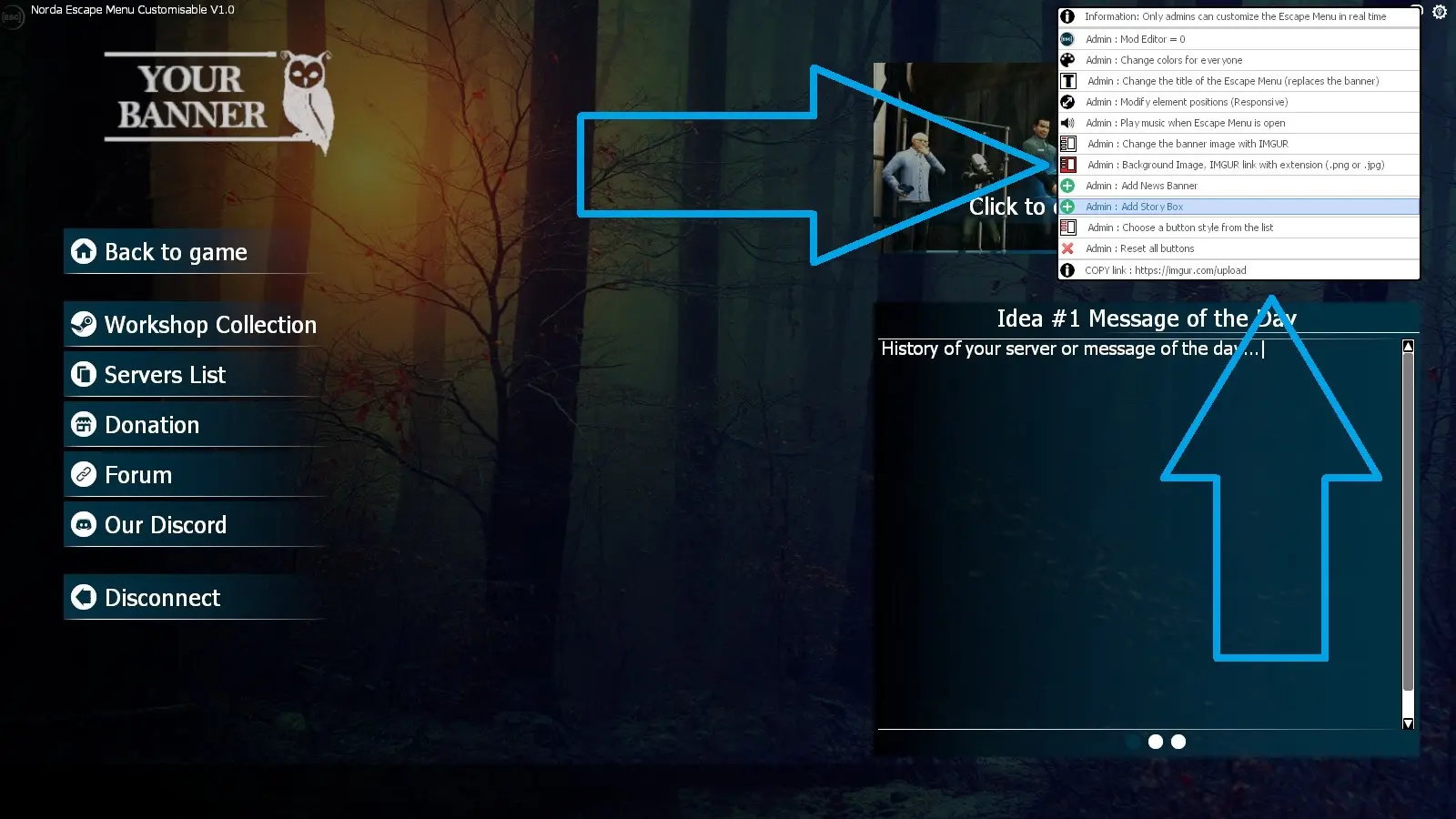 Show how enable Mod Editor