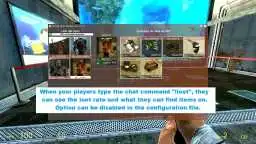 !loot in your Gmod Chat to open the panel, player can also check it without touch the setting