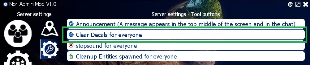 How do I clear everyone's decals on my GMod server?