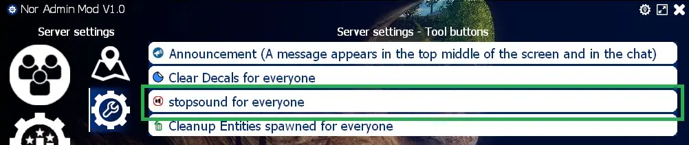 How do I get Stopsound to all users connected to my GMod server?
