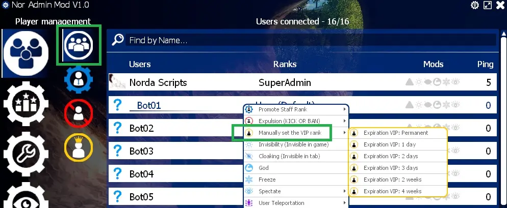 How to manually give VIP rank to donor members in Gmod?