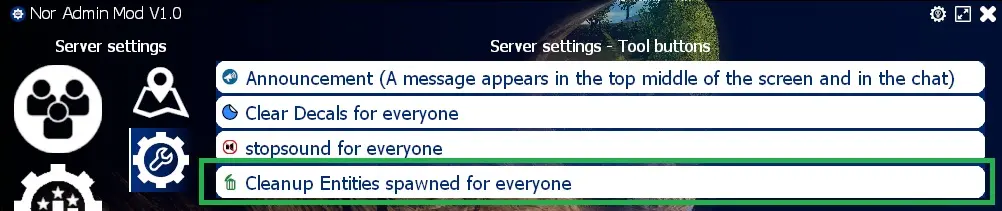 How to cleanup all user spawned entities in GMod with nor admin mod?