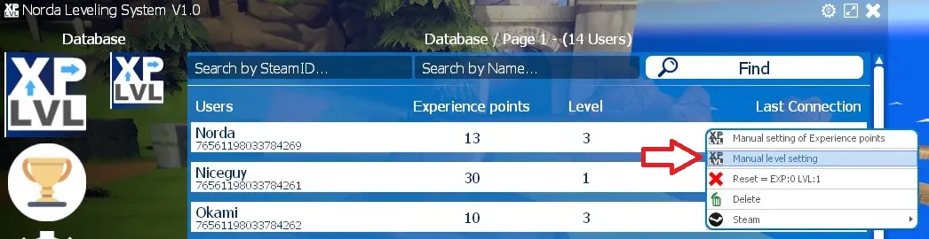 Gmod DarkRP Manual level setting