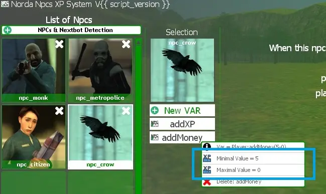 Disable random value on GMod