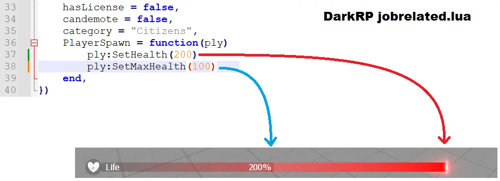 Life bar bug higher than maximum