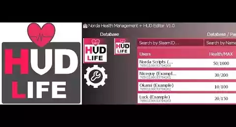Demonstration Youtube video of Gmod Health Modules + HUD Editor