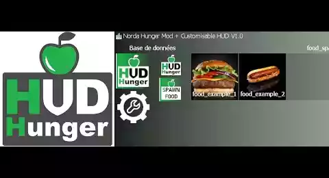 Vidéo de Demonstration de Gmod Hunger Mod + Customizable HUD sur Youtube