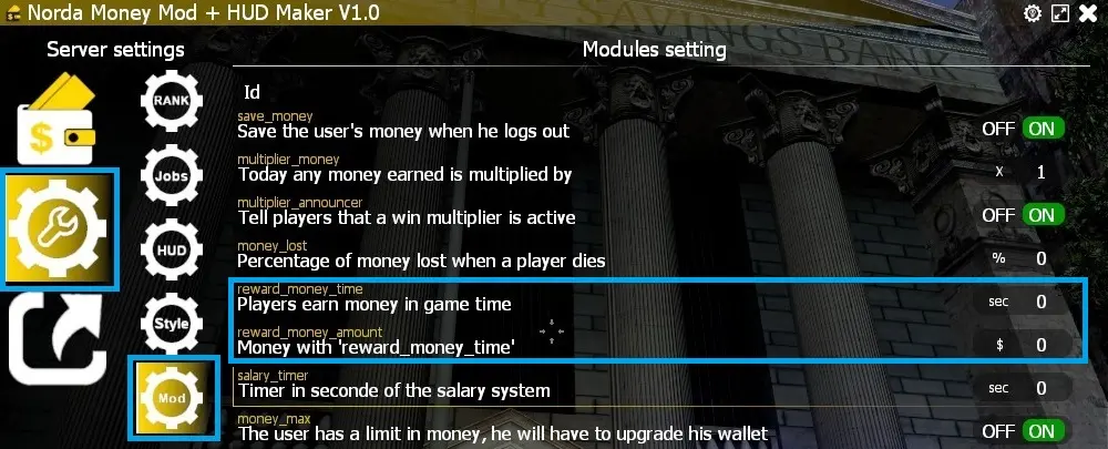 Module Set reward money