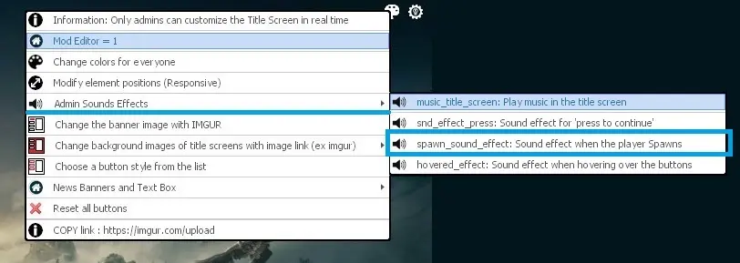 Set Spawn sound effect