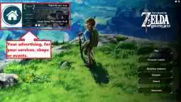 A Server Title Screen like a home screen of a game