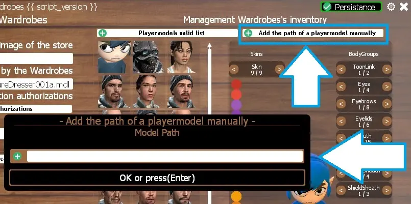 How do I add a playermodel from a simple list