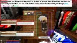 Determines what the user can modify