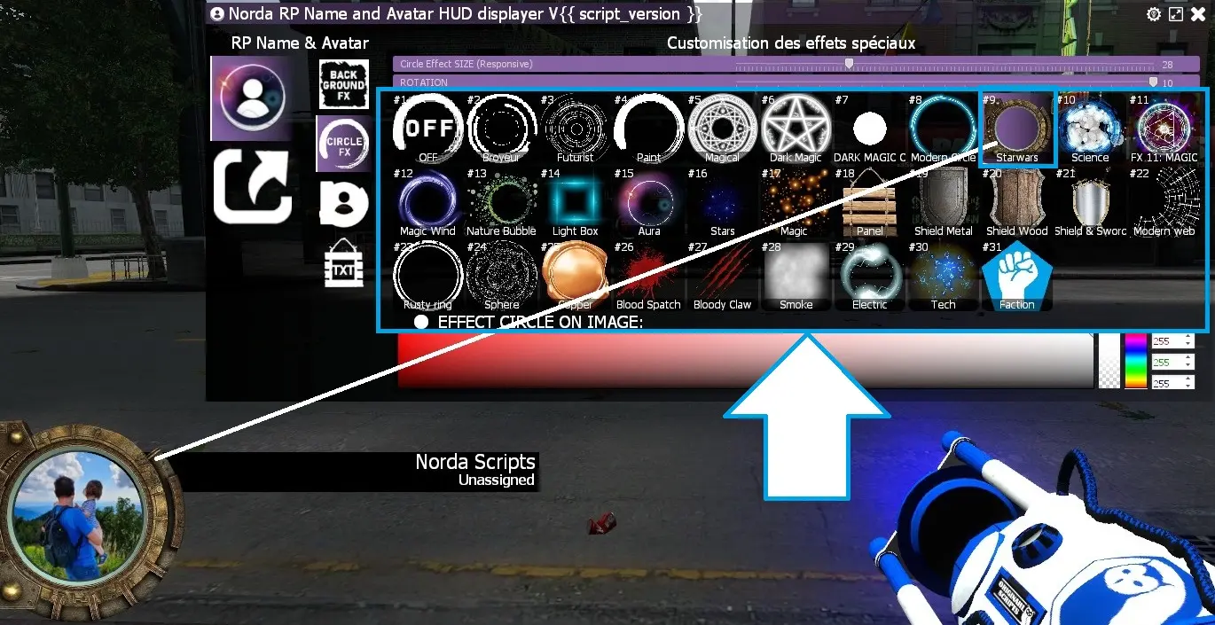 Select HUD Background FX