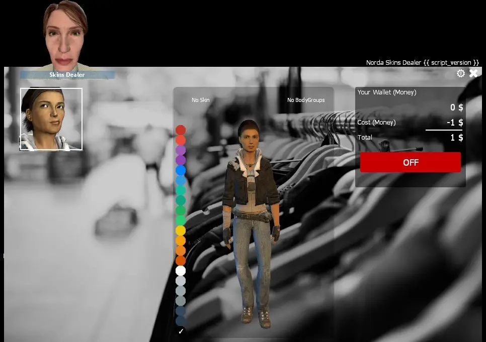 Gmod Skins Dealer Problem OFF