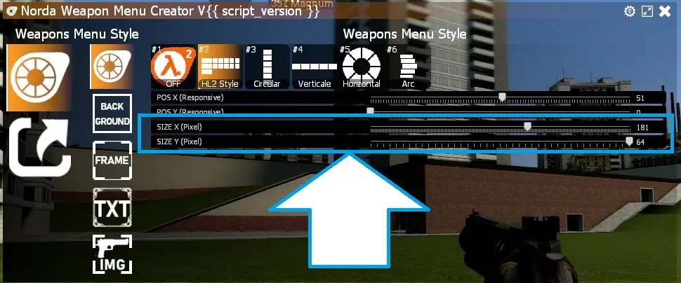 change size of boxes height width