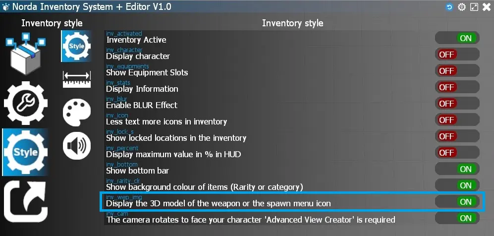 display 3D model of swep