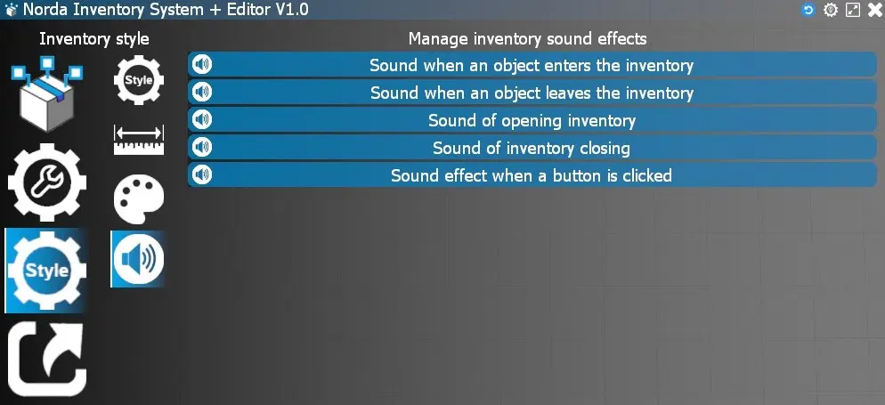 Inventory Sound management