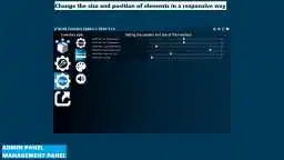 edit responsive size and positions