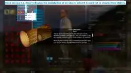 Items description / Story System