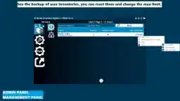 management panel edit user-setting