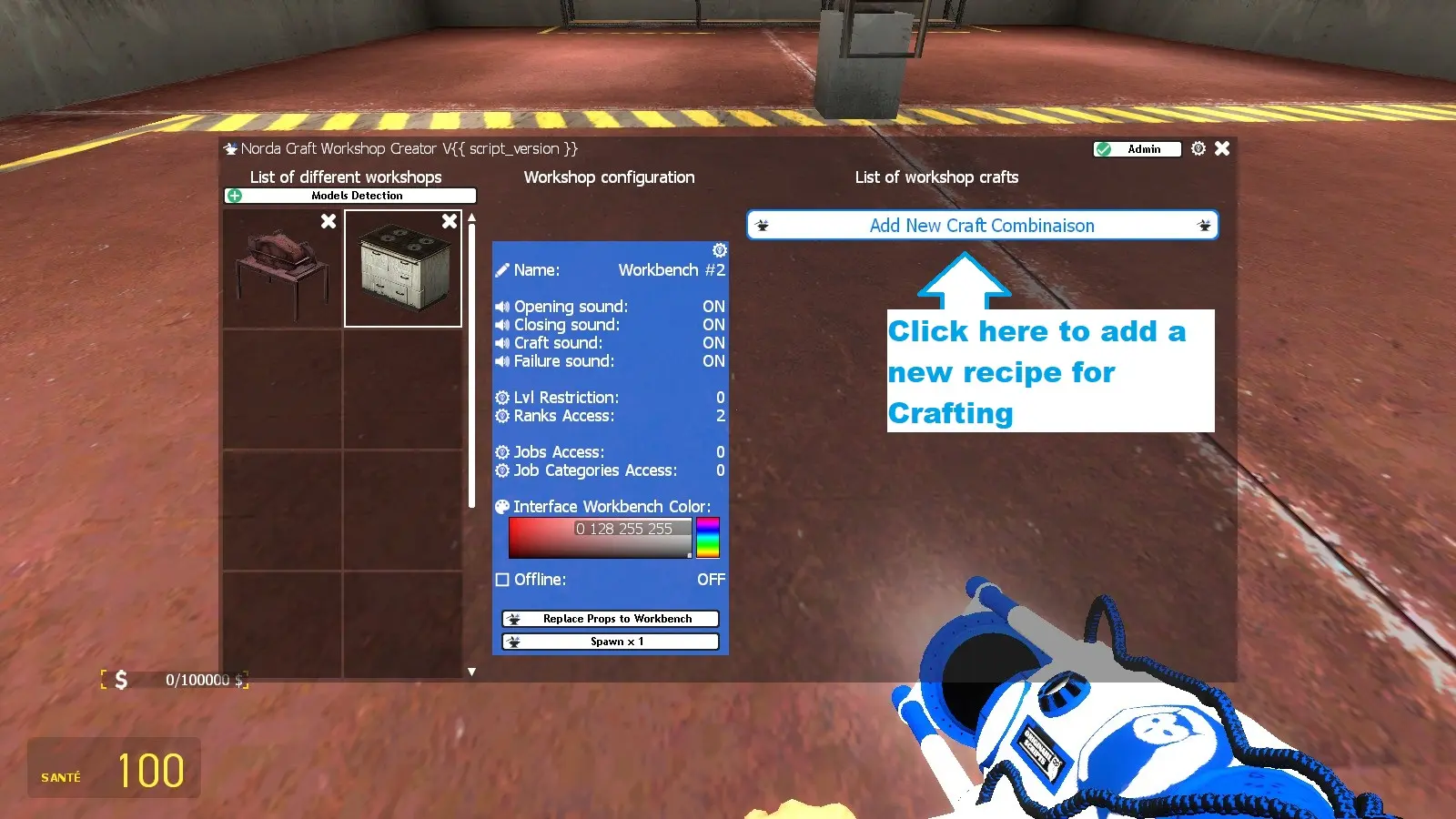 add a new craft combination