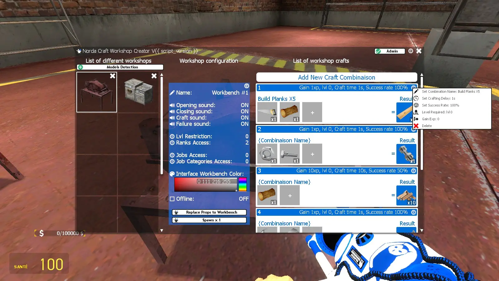 success rate of craft in panel