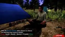 The karma system, becomes a bandit or friendly for your actions