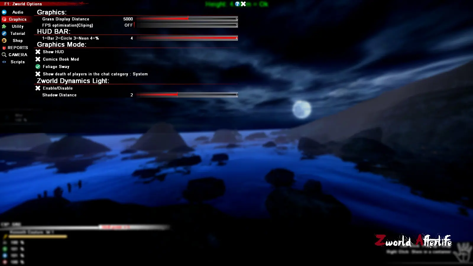 Zworld Menu Graphics