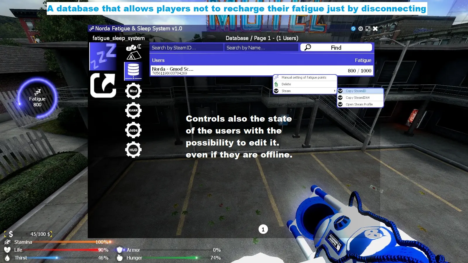 Database of Fatigue Sleep System