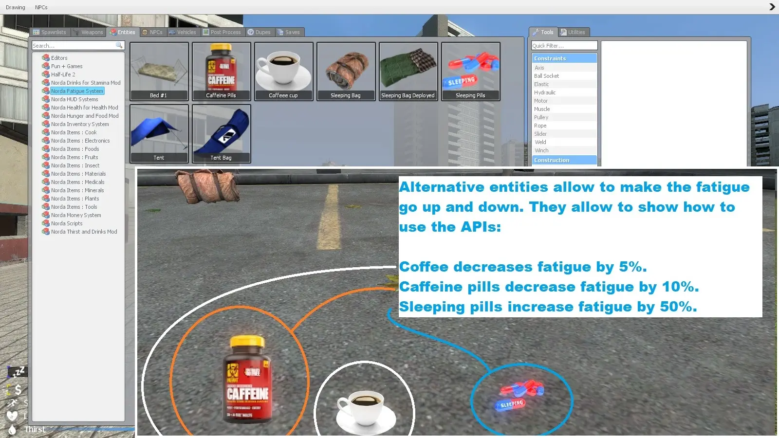 Gmod spawnmenu fatigue entities