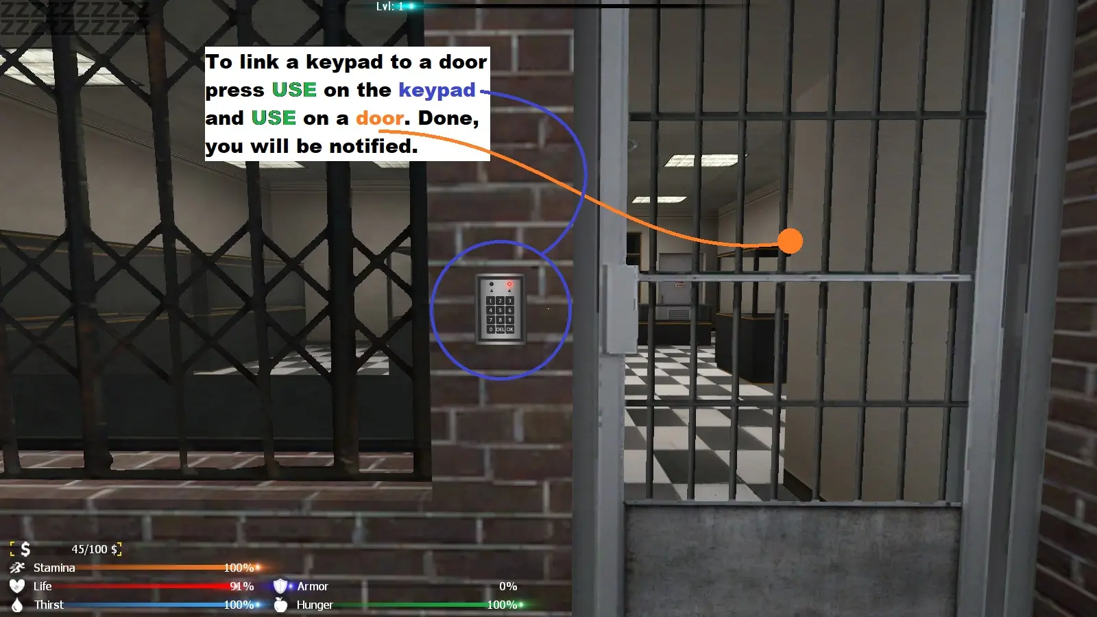 Link door and Keypad