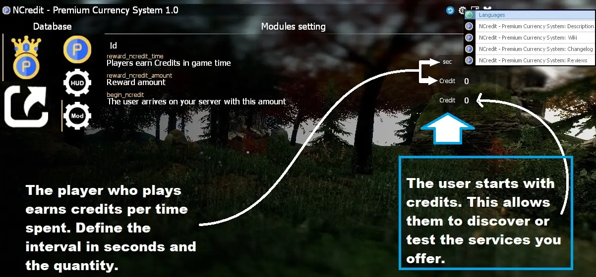 players start with premium credits