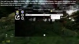 Gmod credits database management