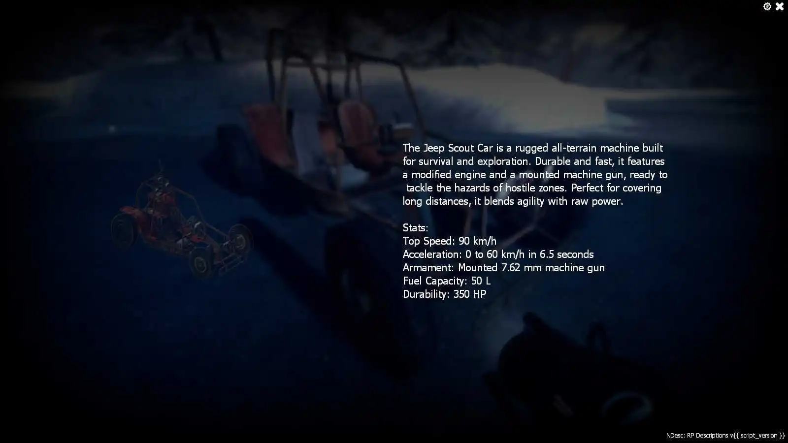 RP Description for Vehicles on Gmod