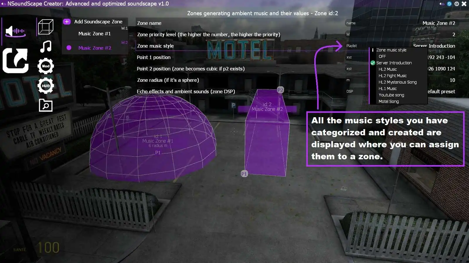 Zone Music Manager - Gmod NSoundscape